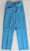 Vintage 1960s girls blue twill slacks Age 10 UNUSED Ladybird trousers IMPERFECT